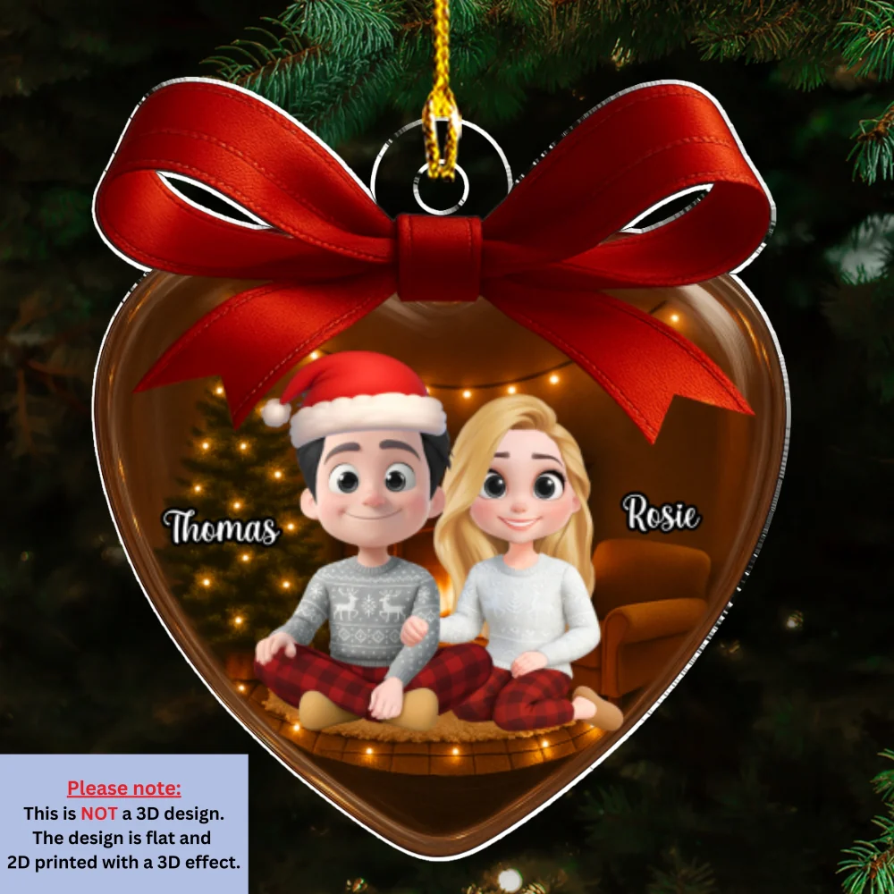 Love You Forever Version 2 - Personalized Custom Acrylic Ornament - Image 6