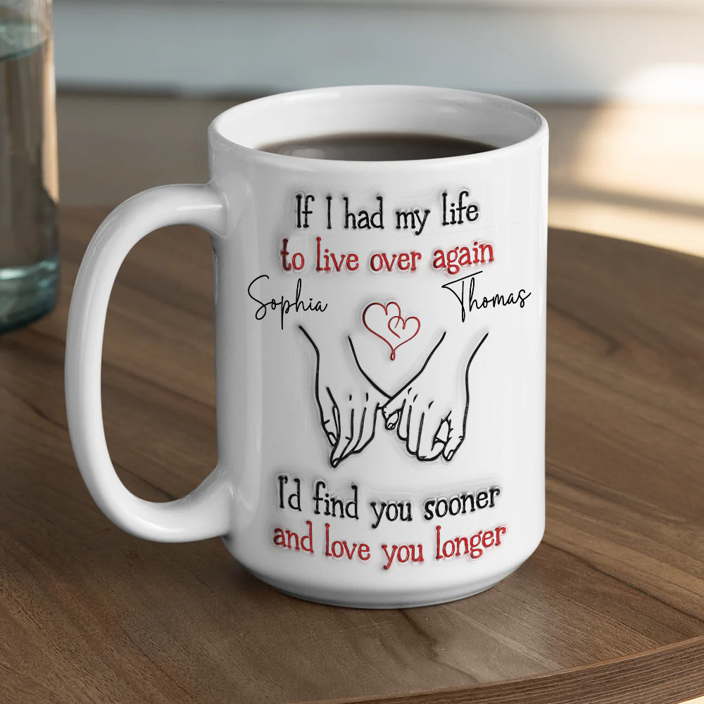Love You Longer - Personalized Custom 3D Inflated Effect Mug - Image 6