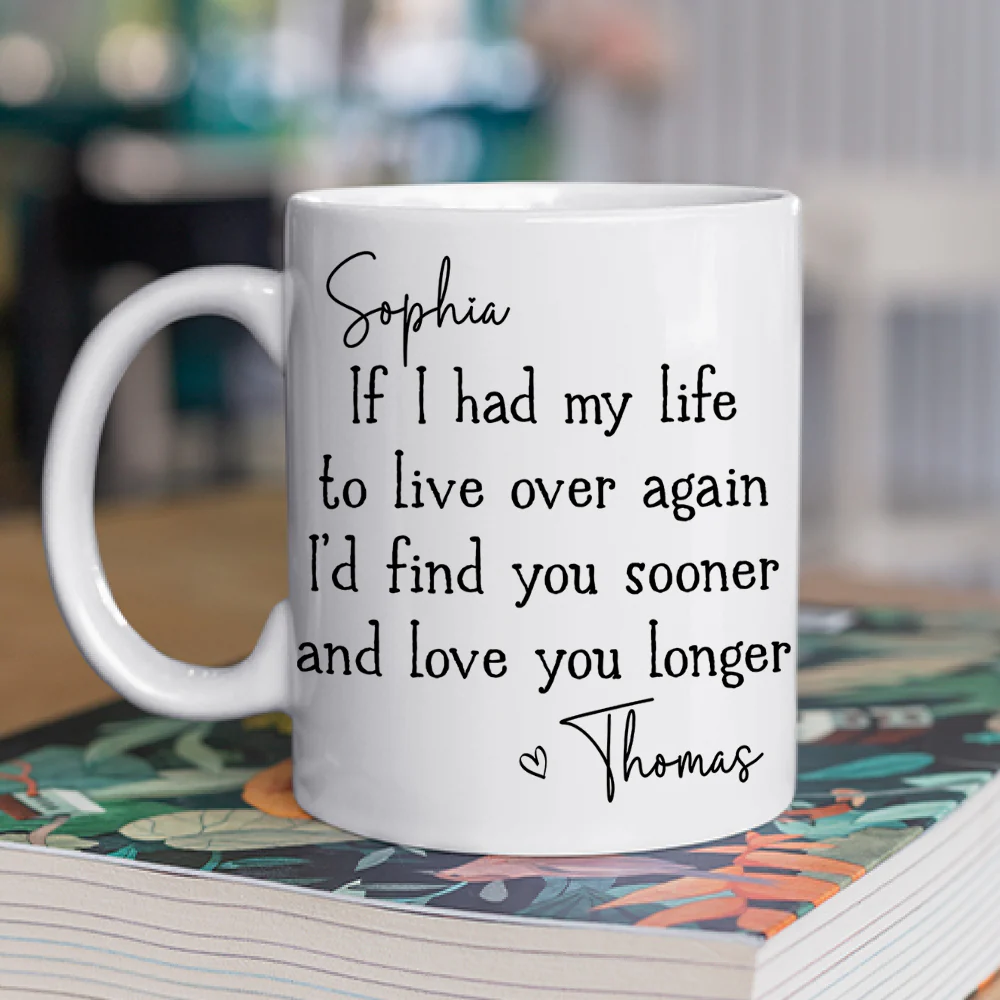 Love You Longer - Personalized Custom Coffee Mug - Image 2