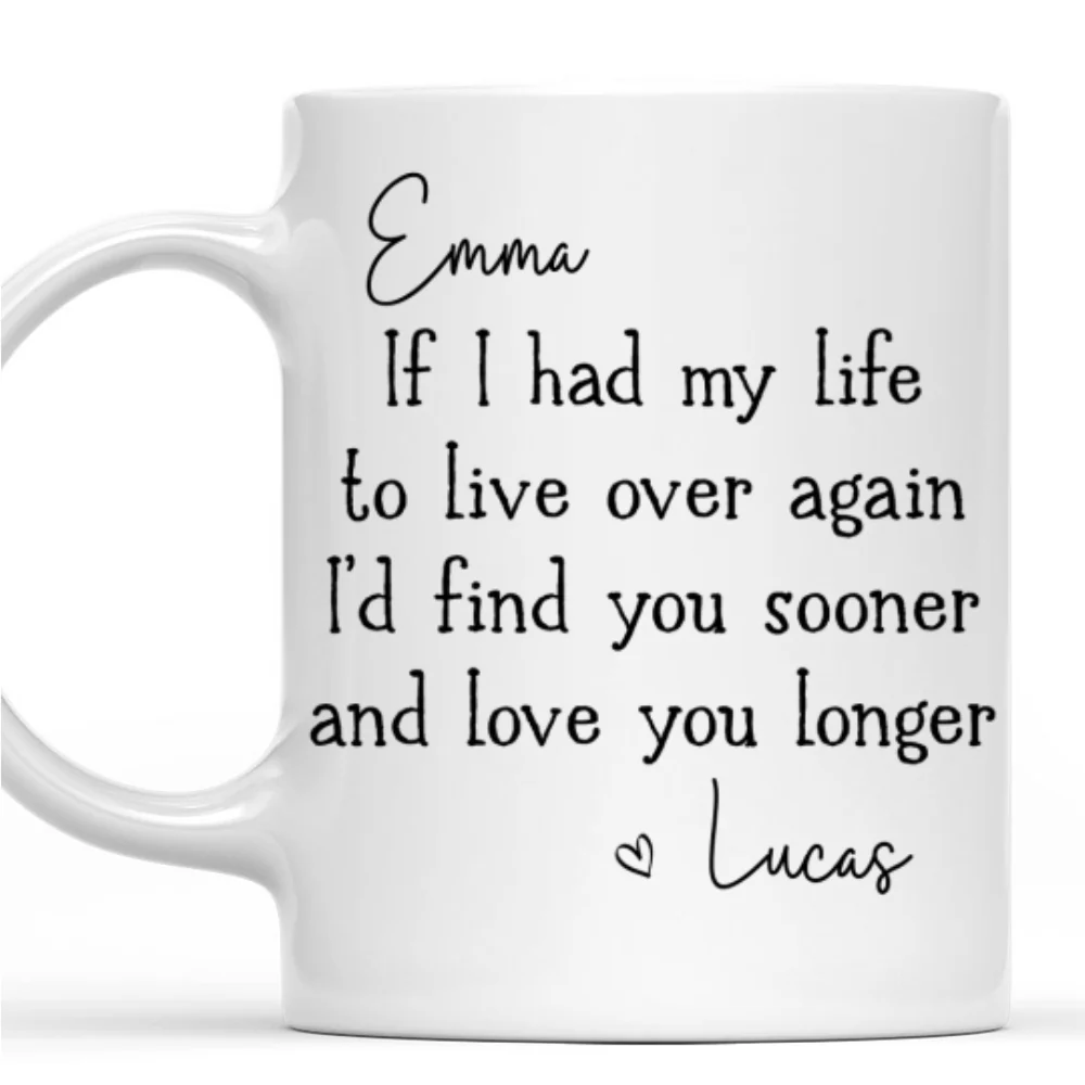 Love You Longer - Personalized Custom Coffee Mug - Image 9