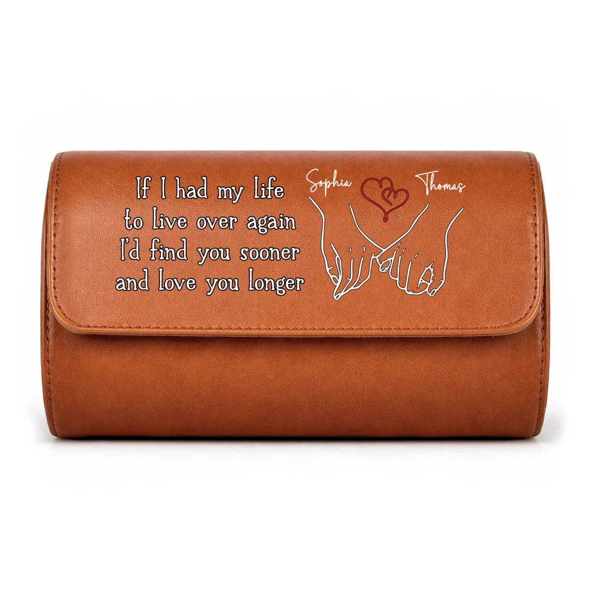 Love You Longer - Personalized Custom Leather Watch Case - Image 11