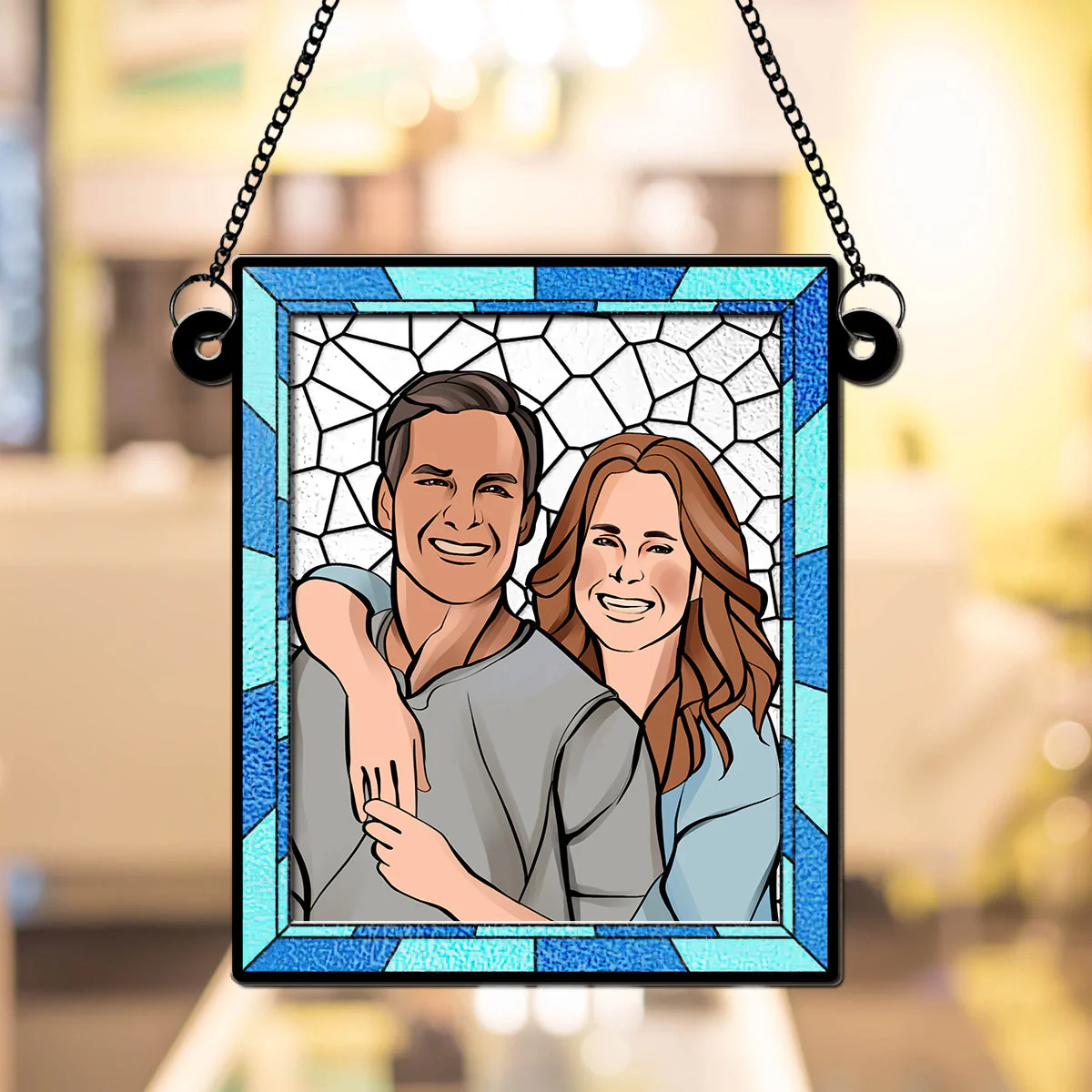 Love You More Every Day - Personalized Custom Suncatcher - Image 3
