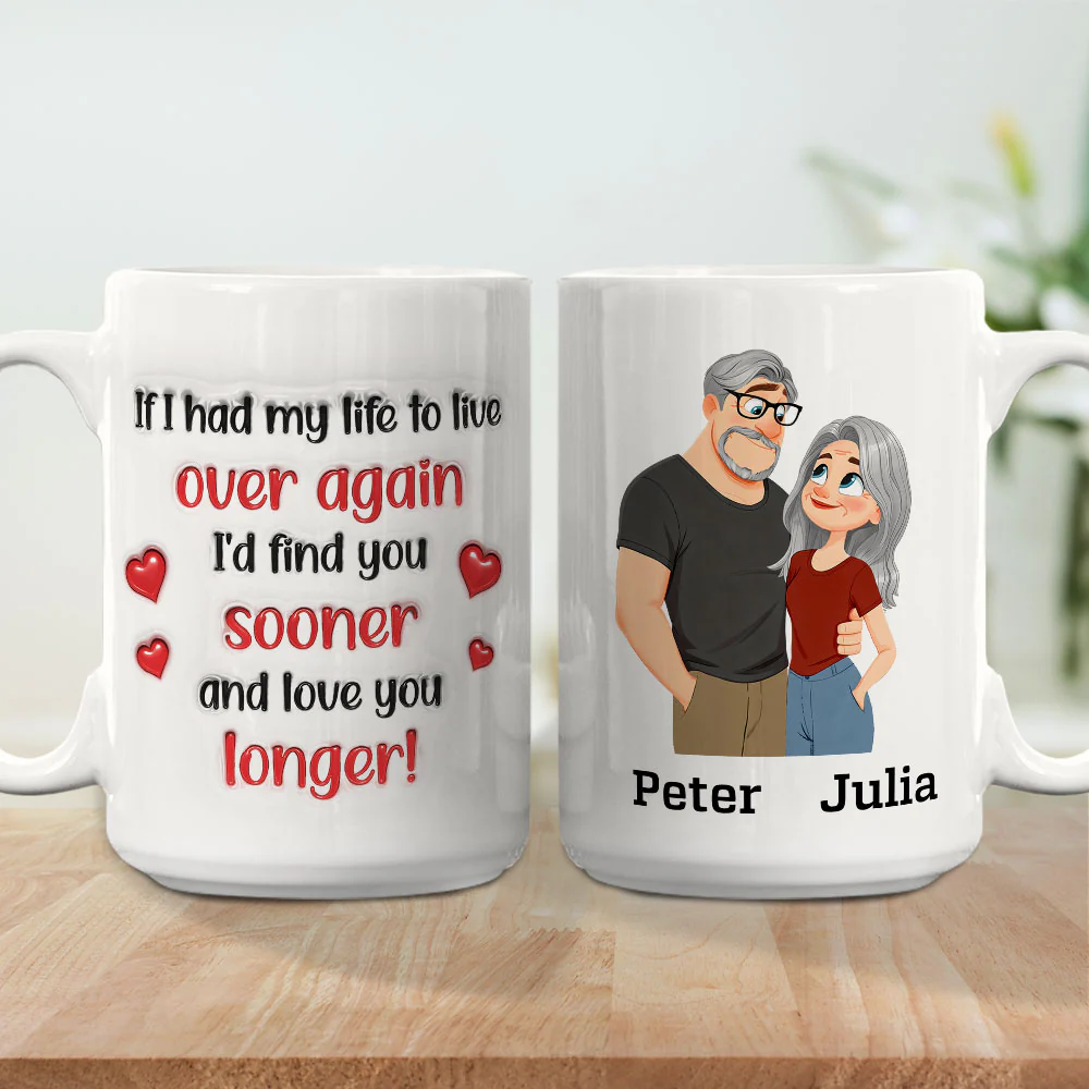 Love You More - Personalized Custom 3D Inflated Effect Mug - Image 5