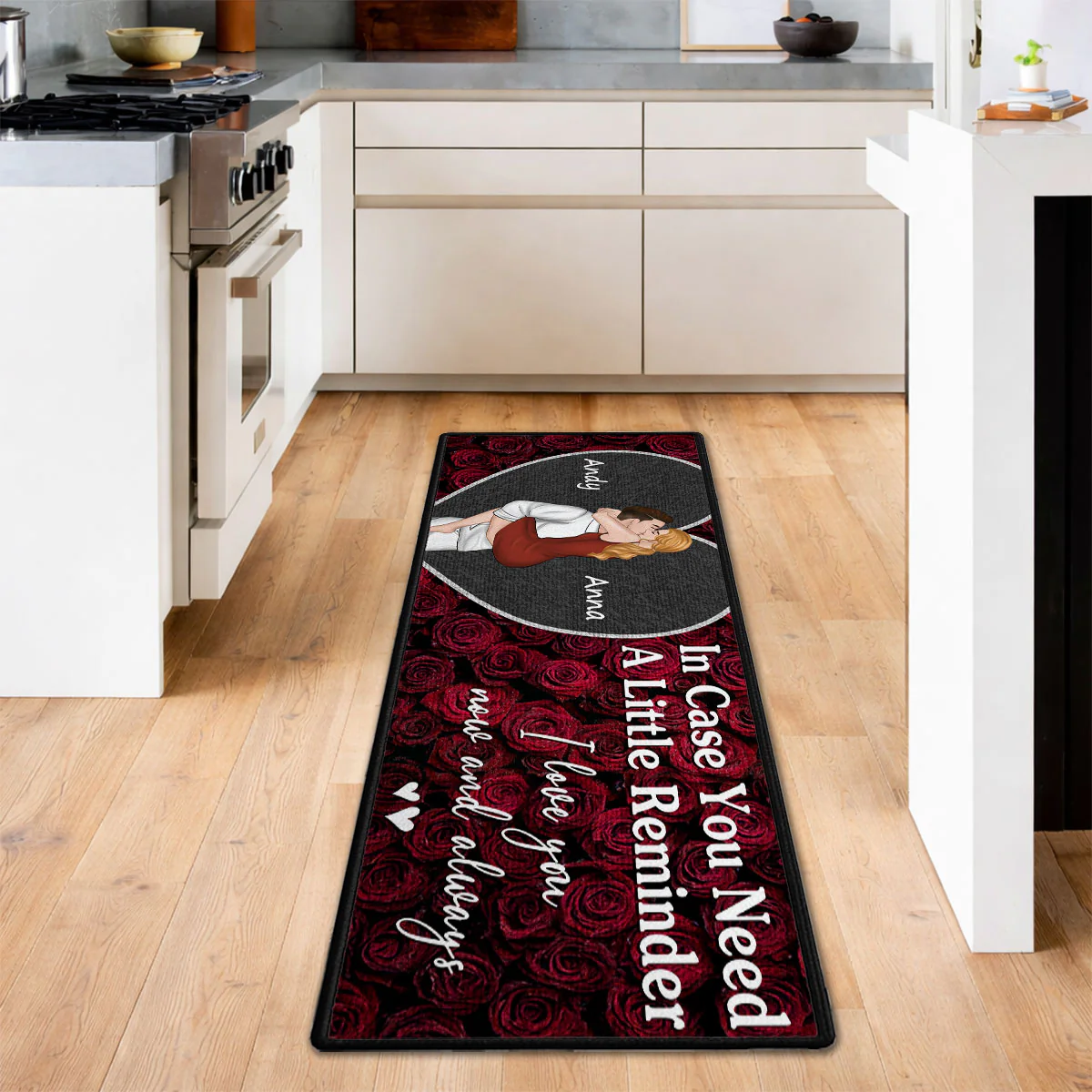 Love You Now And Always - Personalized Custom Runner Rug - Image 6