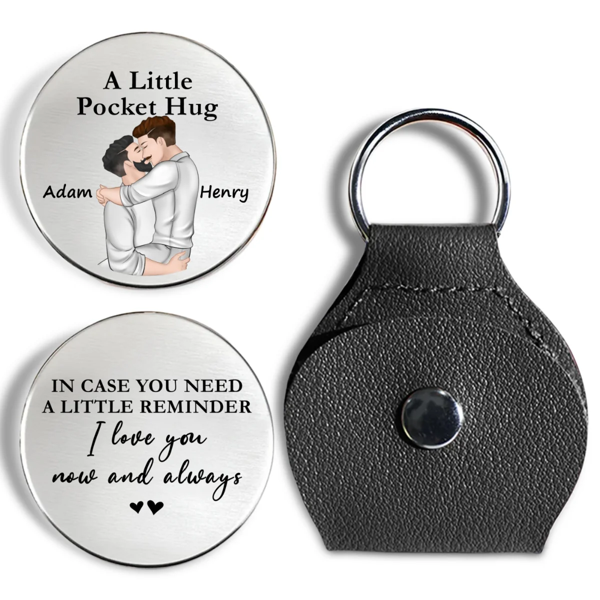 Love You Now And Always Ver 2 - Personalized Custom Pocket Hug - Image 7
