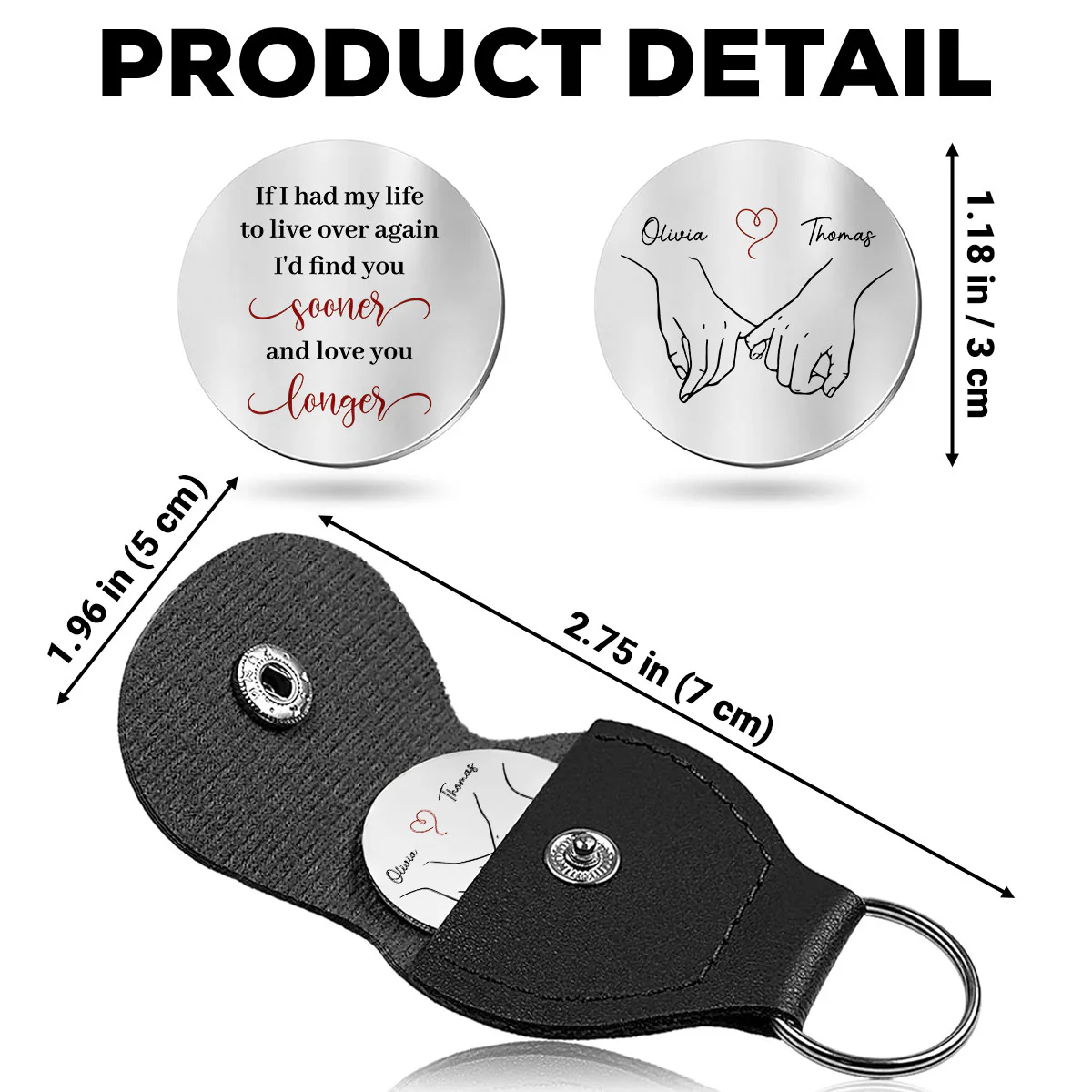 Love You - Personalized Custom Pocket Hug - Image 5