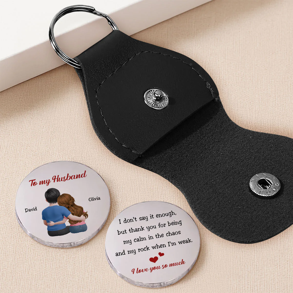 Love You - Personalized Custom Pocket Hug - Image 2