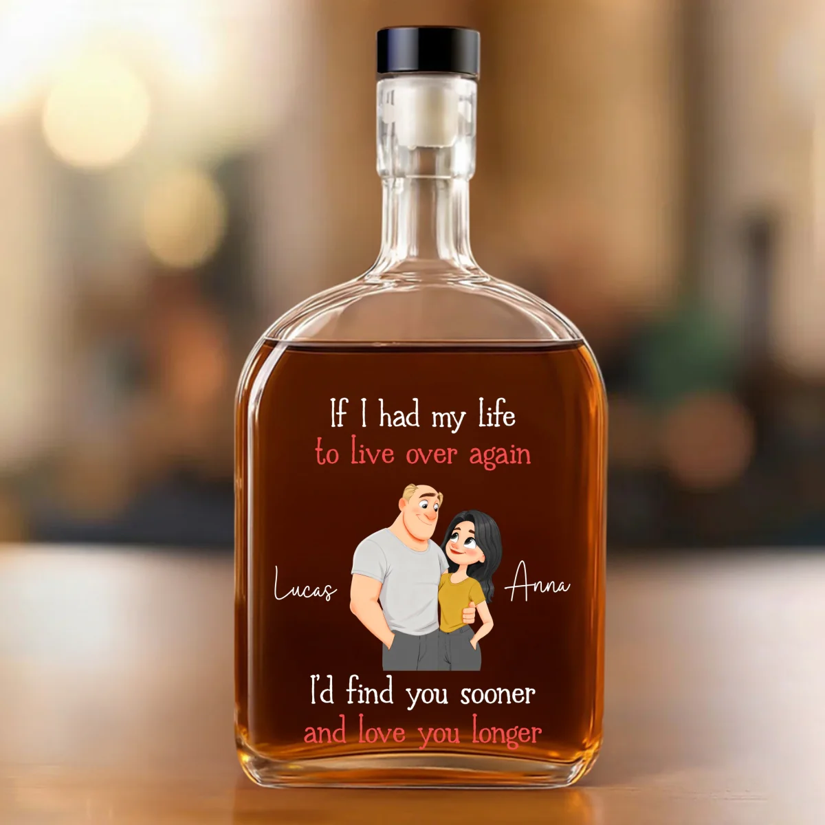 Love You So Much - Personalized Custom Spirits Decanter - Image 7