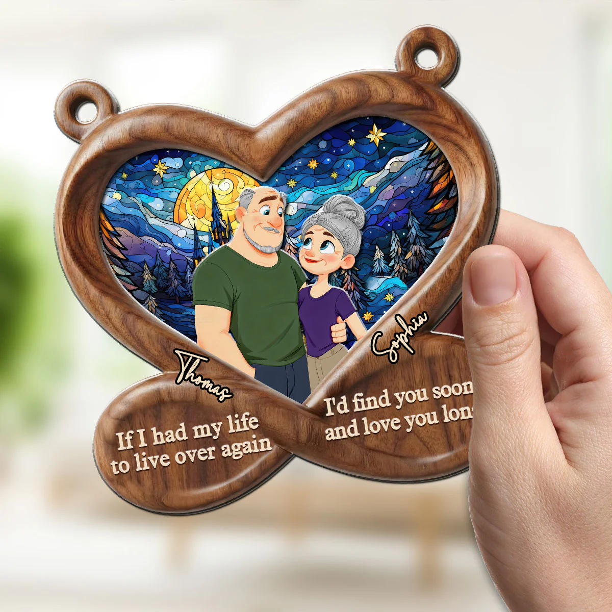 Love You So Much - Personalized Custom Suncatcher - Image 2