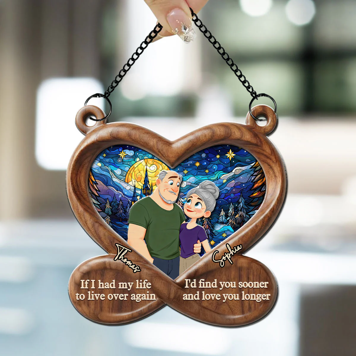 Love You So Much - Personalized Custom Suncatcher - Image 3