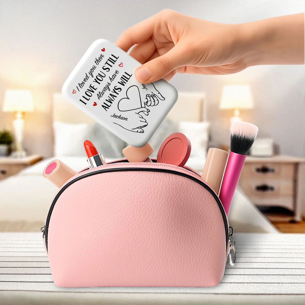 Love You Still - Personalized Custom LED Pocket Mirror - Image 3