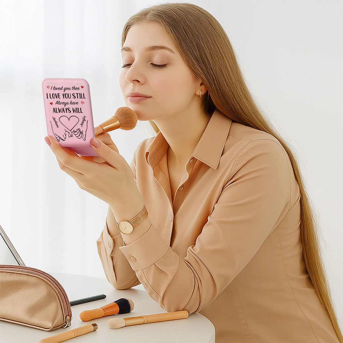Love You Still - Personalized Custom LED Pocket Mirror - Image 5