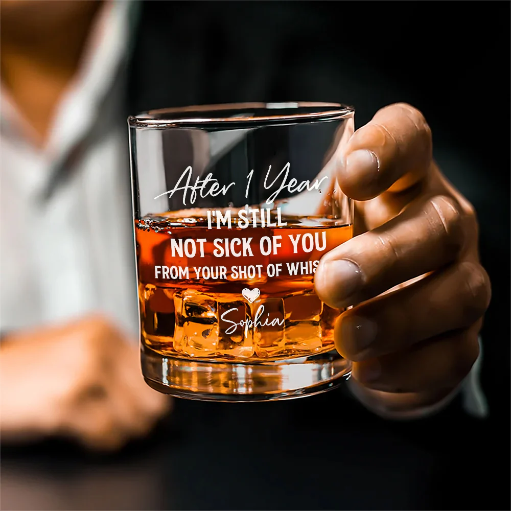 Love You Still - Personalized Custom Whiskey Glass - Image 2