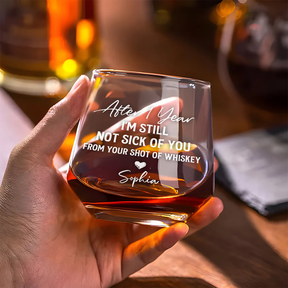Love You Still - Personalized Custom Whiskey Glass - Image 5