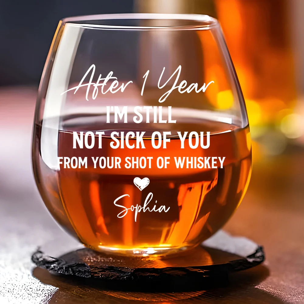Love You Still - Personalized Custom Whiskey Glass - Image 9