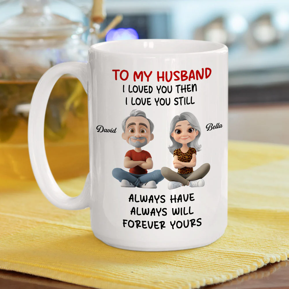 Love You Then And Still - Personalized Custom Coffee Mug - Image 5