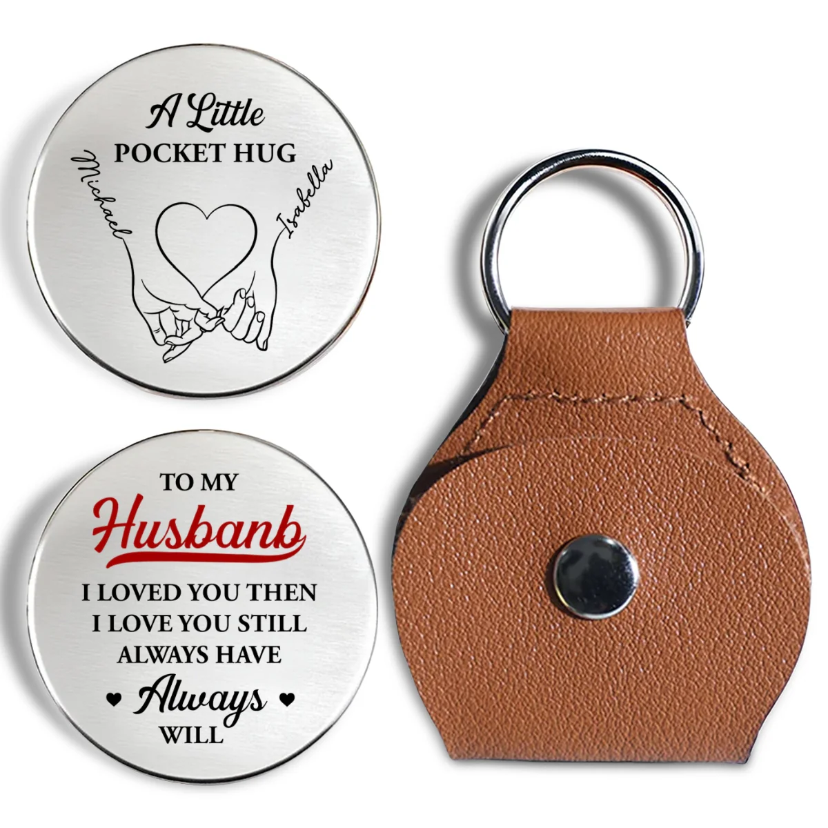 Love You Then Love You Still - Personalized Custom Pocket Hug - Image 6