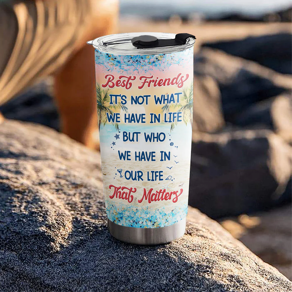 Love You To The Beach & Back - Personalized Custom Tumbler - Image 5