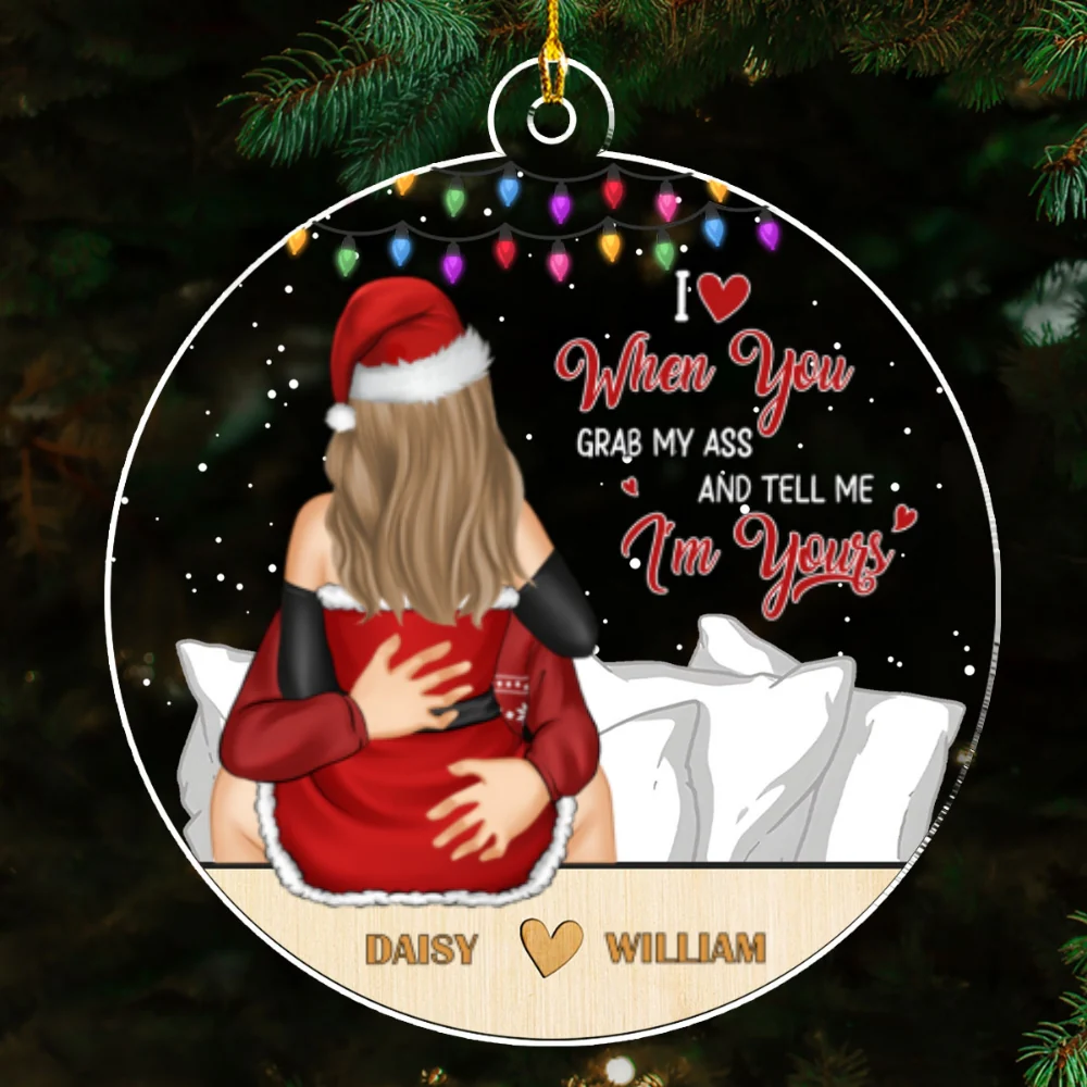 Love You When - Personalized Custom Acrylic Ornament - Image 4