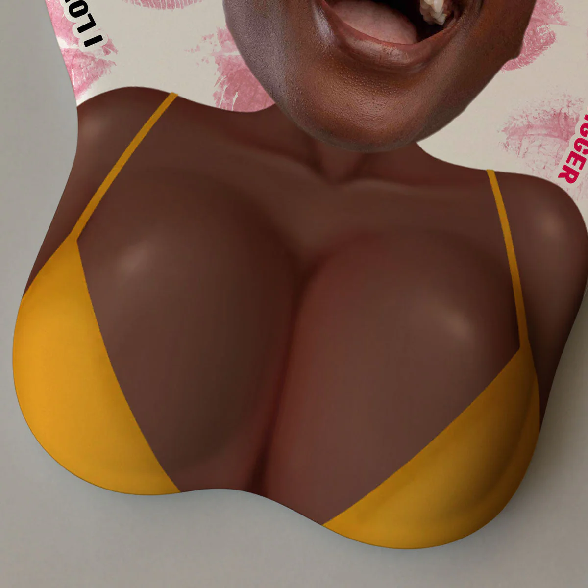 Love You With All Of My Heart Custom Face - Personalized Custom 3D Mouse Pad - Image 4