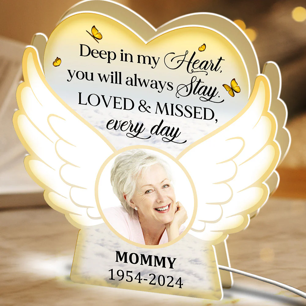 Loved And Missed Every Day - Personalized Custom Light Box - Image 3