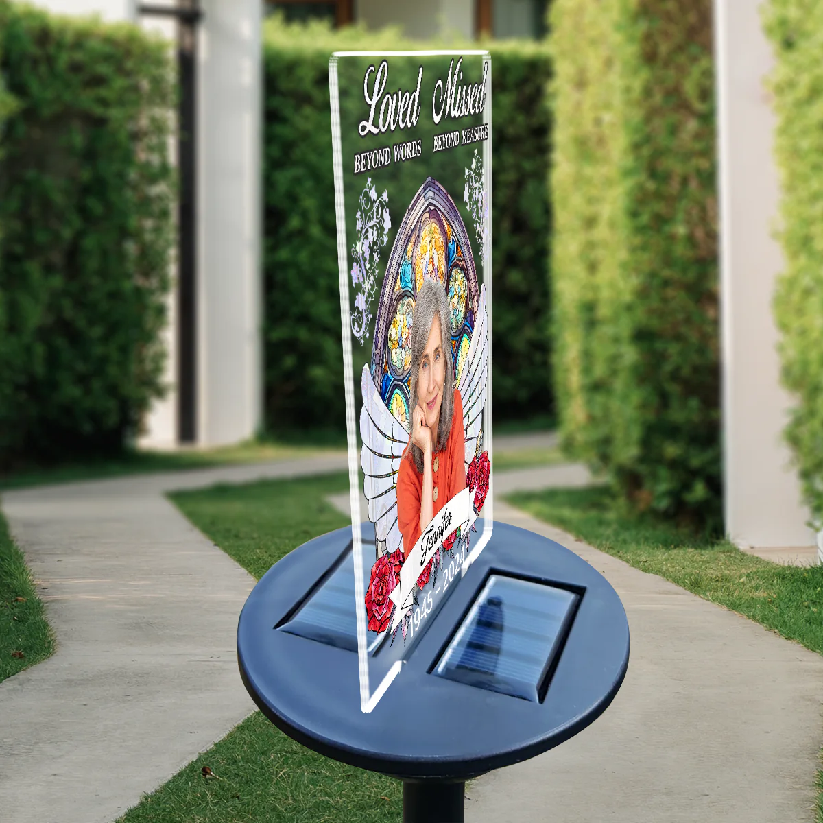Loved Beyond The Words - Personalized Custom Solar Light - Image 4