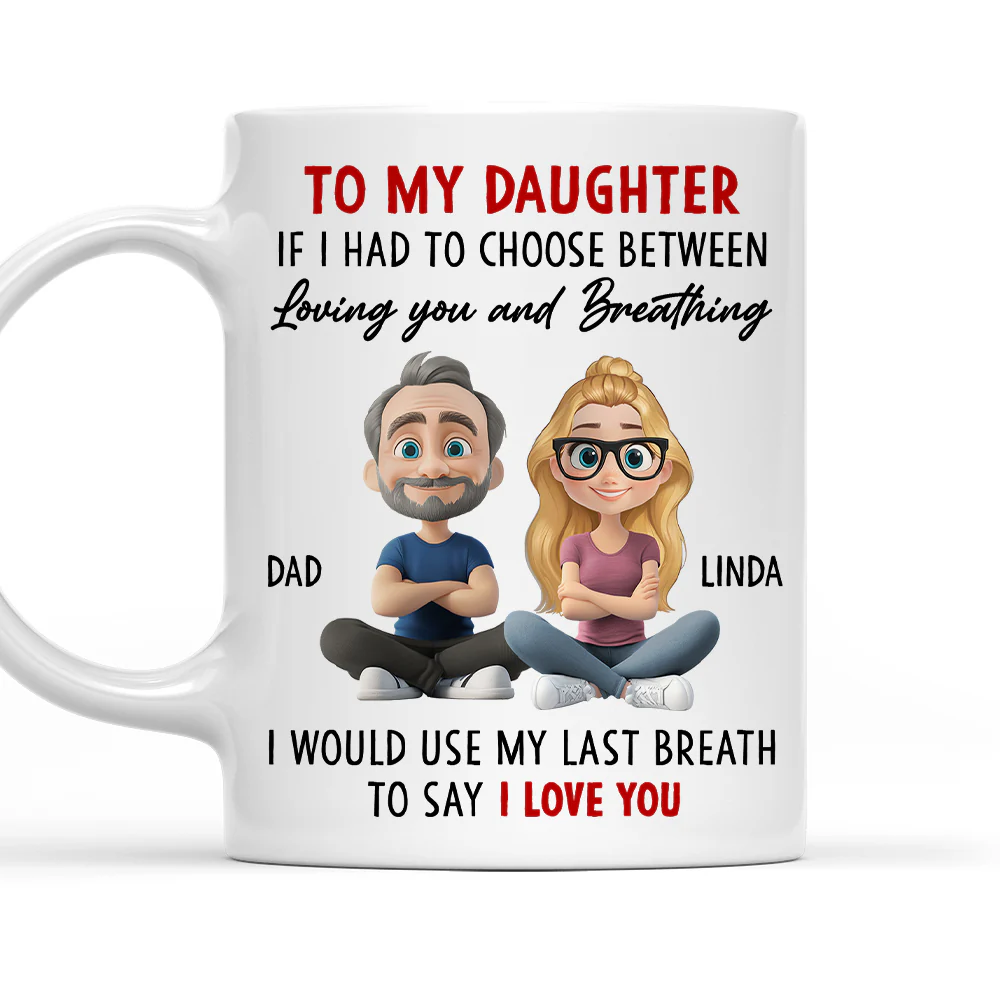 Loved Beyond Words Always - Personalized Custom Coffee Mug