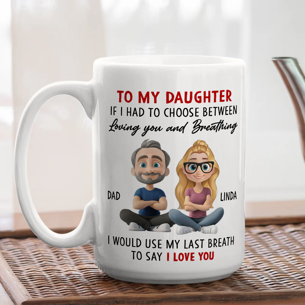 Loved Beyond Words Always - Personalized Custom Coffee Mug - Image 5