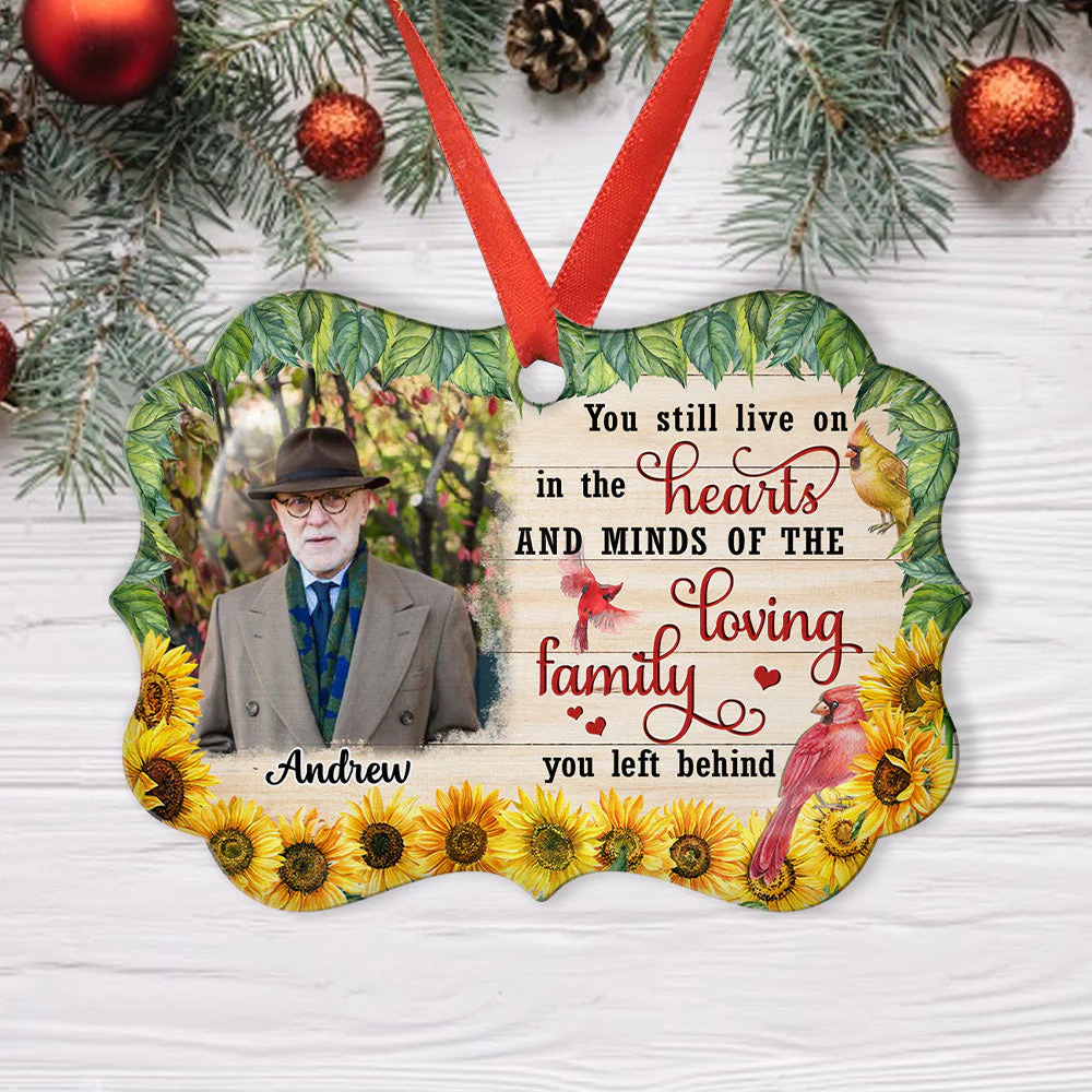 Loved Beyond Words - Personalized Custom Aluminum Ornament - Image 2