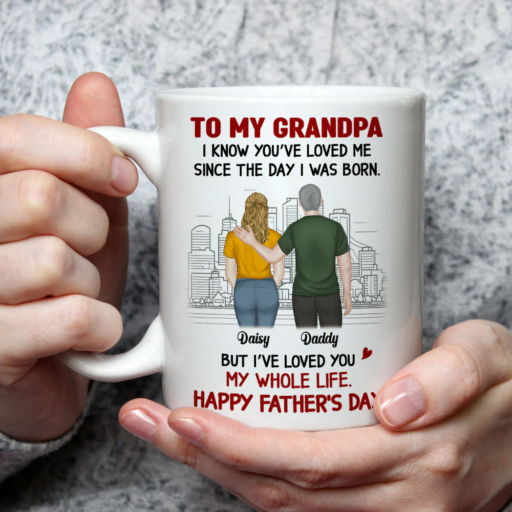 Loved By You From Day One - Personalized Custom Coffee Mug - Image 3