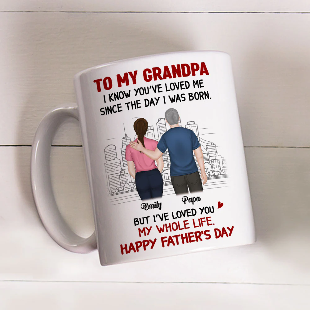 Loved By You From Day One - Personalized Custom Coffee Mug - Image 4