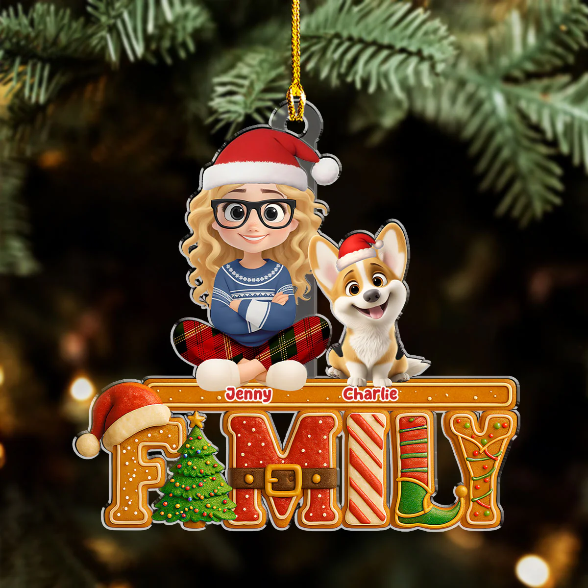 Loved This Christmas Cake - Personalized Custom Acrylic Ornament