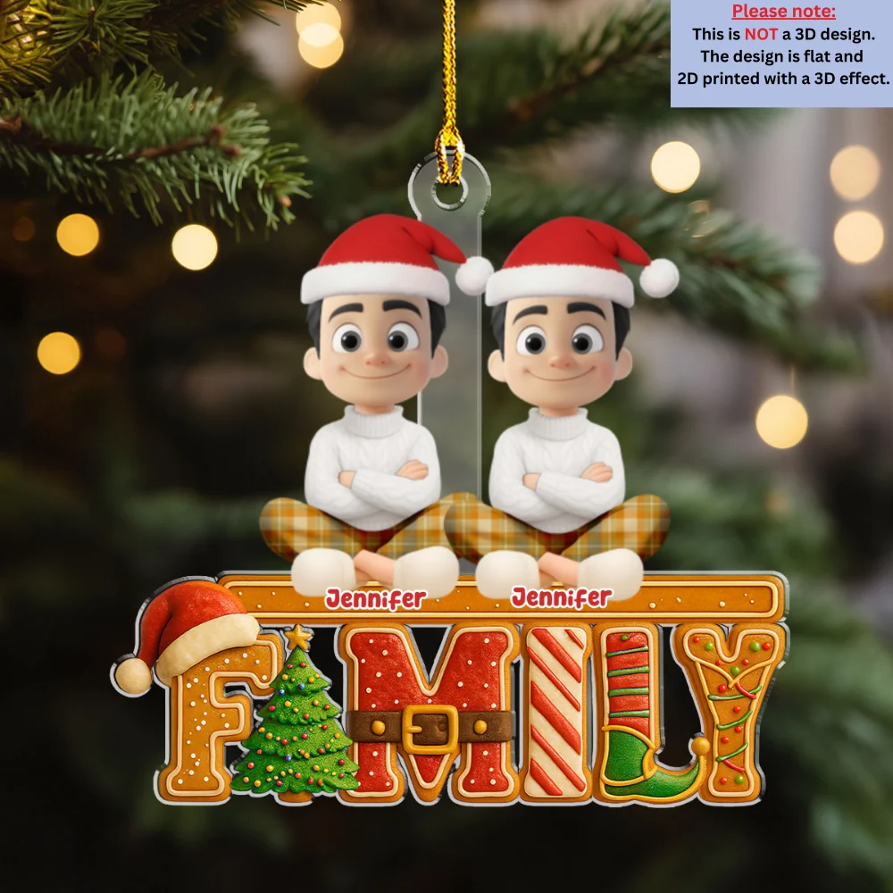 Loved This Christmas Cake - Personalized Custom Acrylic Ornament - Image 7