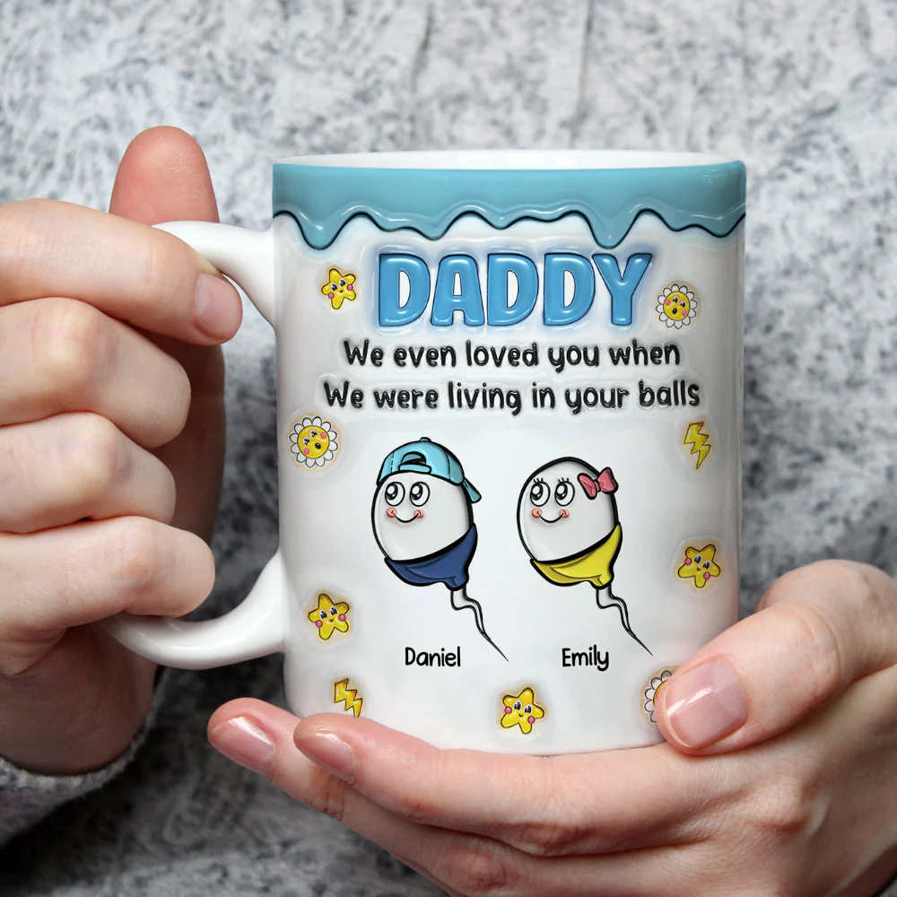 Loved You From Your Balls - Personalized Custom 3D Inflated Effect Mug - Image 3