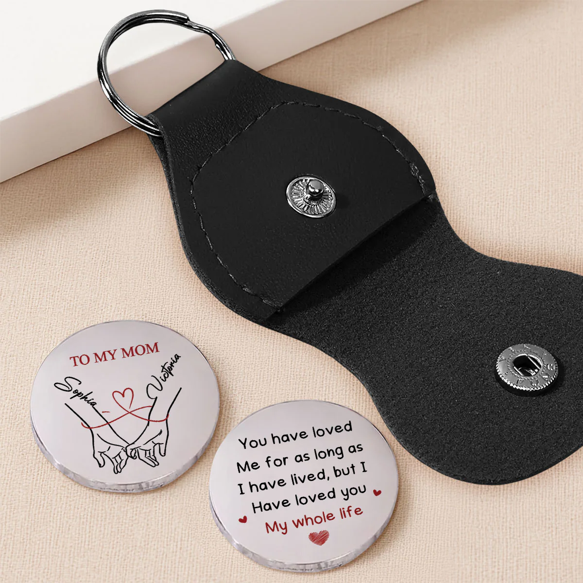 Loved You My Whole Life - Personalized Custom Pocket Hug - Image 2