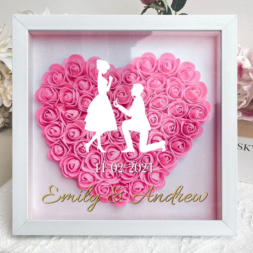 Loved You Then Love You Still - Personalized Custom Flower Shadow Box - Image 2