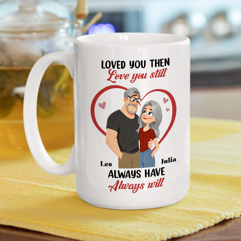 Loved You Then - Personalized Custom Coffee Mug - Image 5
