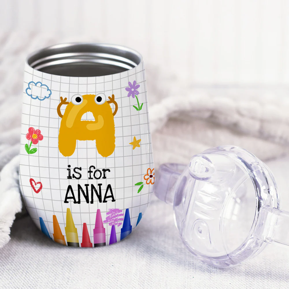 Lovely Baby - Personalized Custom Sippy Cup With Handles - Image 3