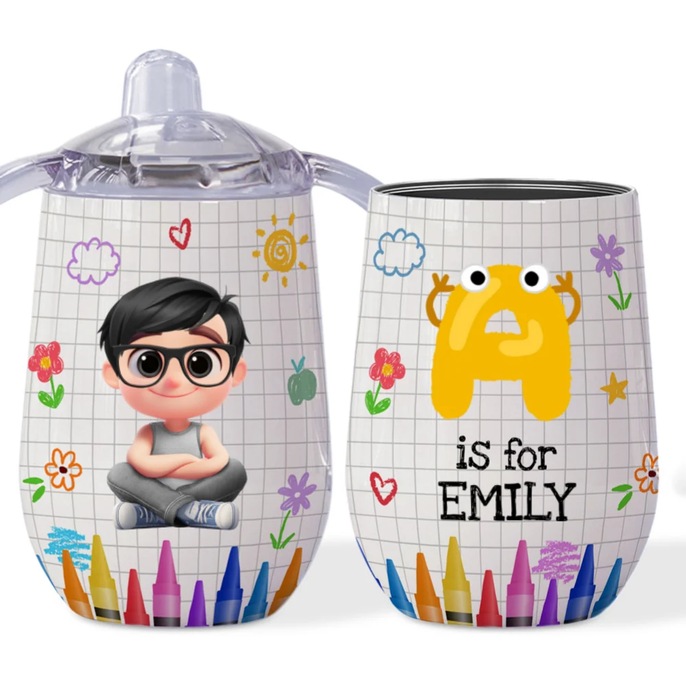 Lovely Baby - Personalized Custom Sippy Cup With Handles - Image 7