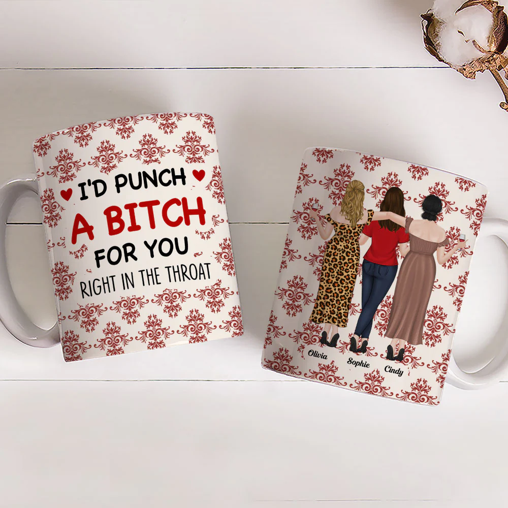 Lovely Bestie With Christmas - Personalized Custom Coffee Mug - Image 4