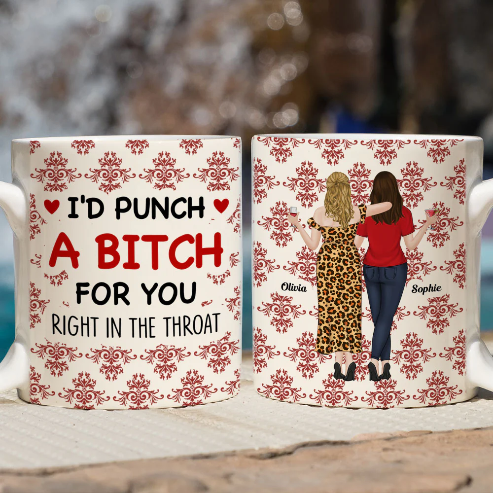 Lovely Bestie With Christmas - Personalized Custom Coffee Mug - Image 5