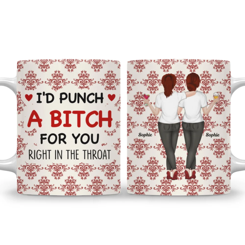 Lovely Bestie With Christmas - Personalized Custom Coffee Mug - Image 6