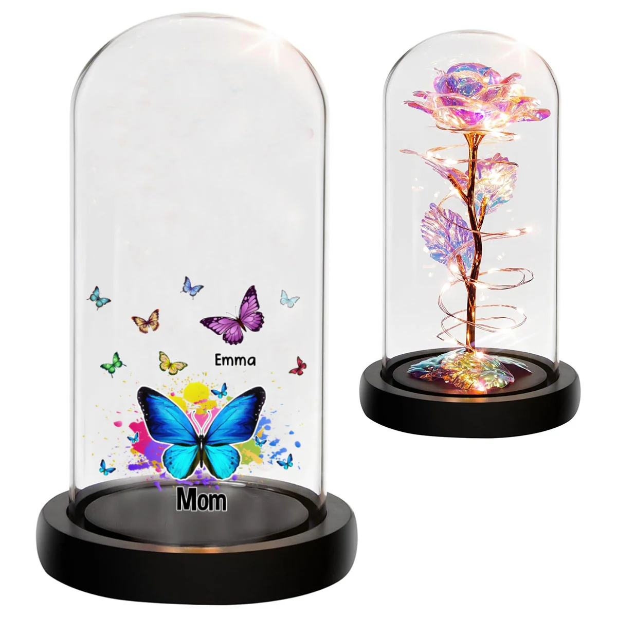 Lovely Butterfly - Personalized Custom Sparkly Rose - Image 7