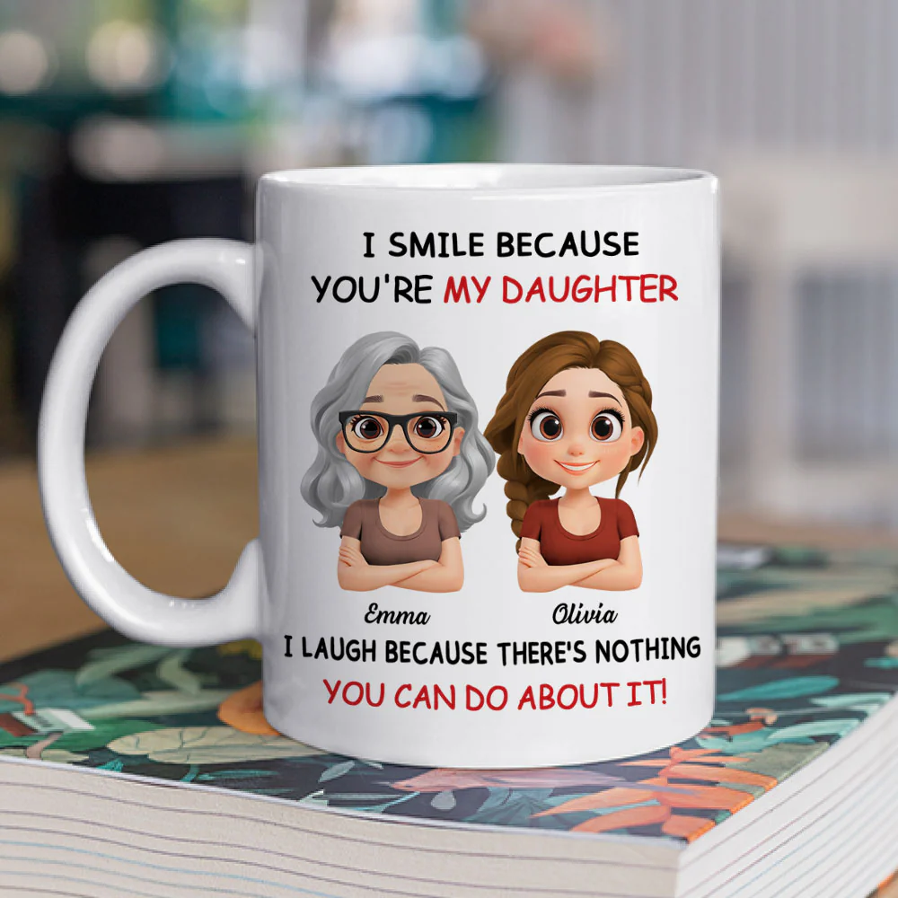 Lovely Daughter - Personalized Custom Coffee Mug - Image 3