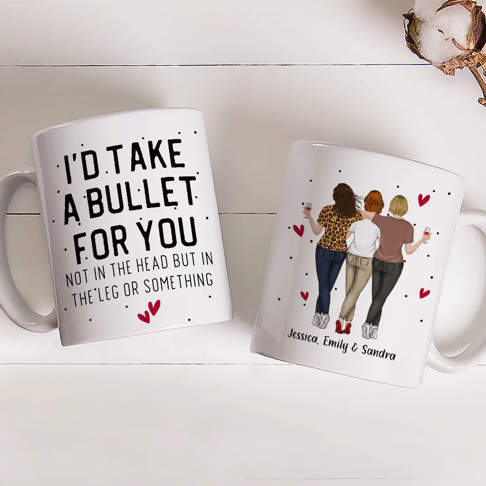 Lovely Friends - Personalized Custom Coffee Mug - Image 3