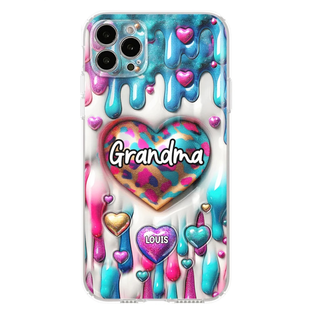 Lovely Grandkids - Personalized Custom 3D Inflated Effect Phone Case - Image 11