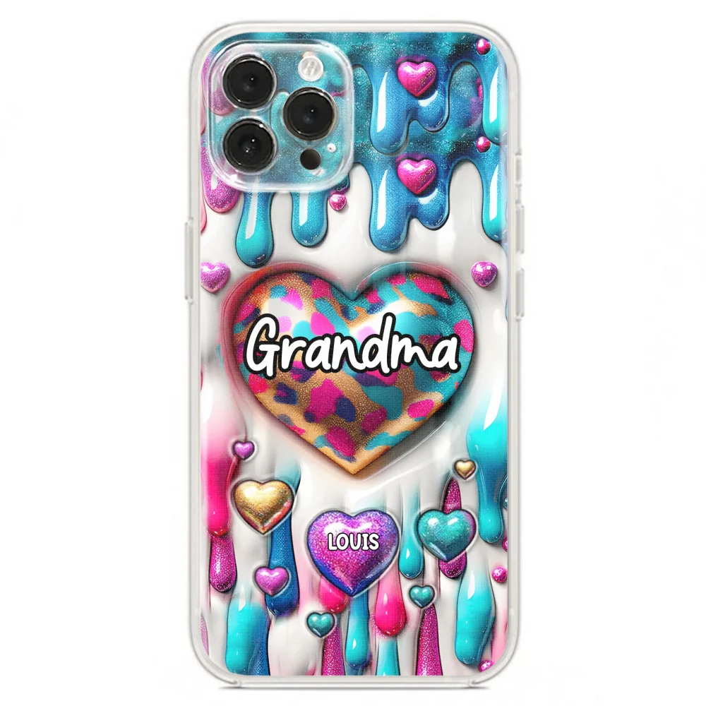Lovely Grandkids - Personalized Custom 3D Inflated Effect Phone Case - Image 14