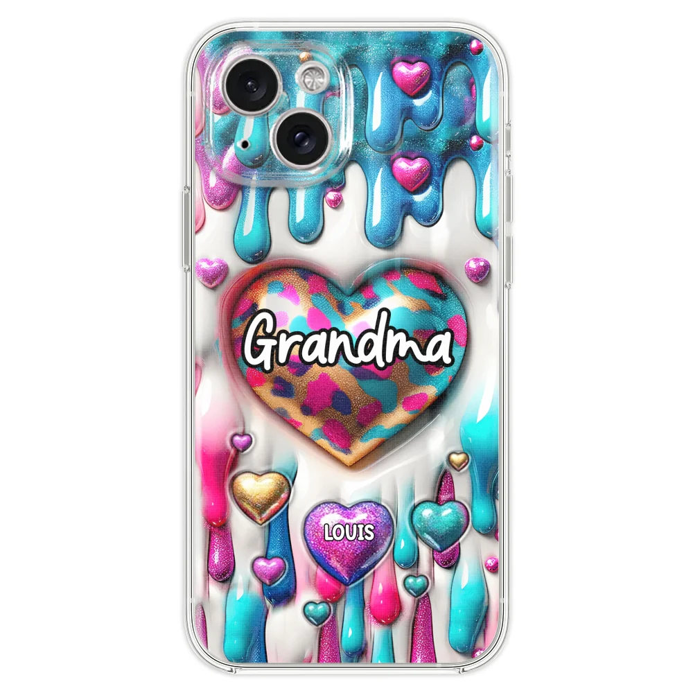 Lovely Grandkids - Personalized Custom 3D Inflated Effect Phone Case - Image 16