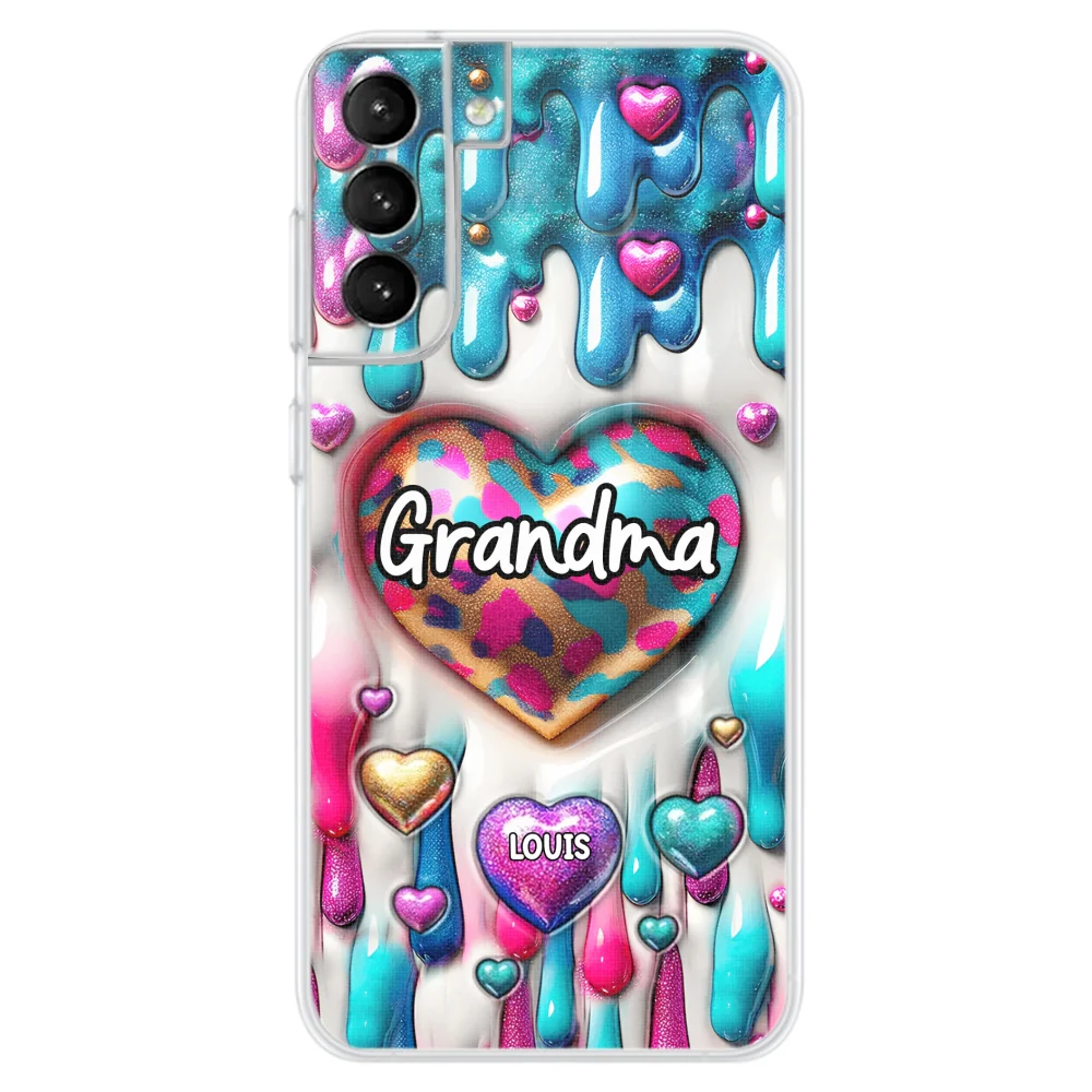 Lovely Grandkids - Personalized Custom 3D Inflated Effect Phone Case - Image 21