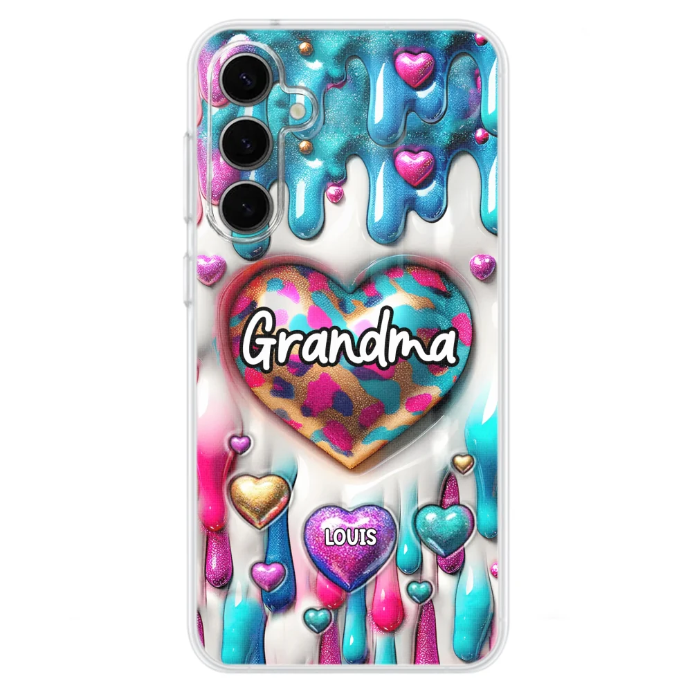 Lovely Grandkids - Personalized Custom 3D Inflated Effect Phone Case - Image 23